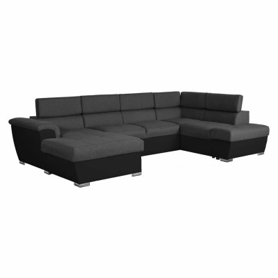 Parma panoramisk sovesofa med 2 kasser i efterligning og stof