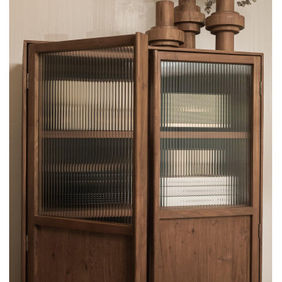 Motion garderobe med 2 glasdøre