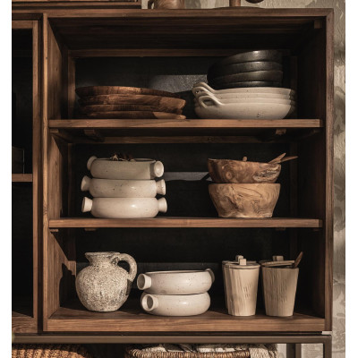 Karma skab med 1 dør, 3 hylder og 1 reol