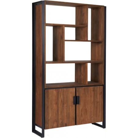 Estantería Fendy 2 puertas 7 estantes