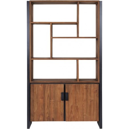 Estantería Fendy 2 puertas 7 estantes