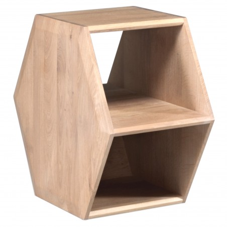 Mesa de centro o auxiliar Hexa en roble