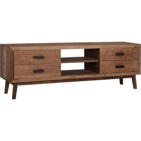 Mueble de TV Vintage con 4 cajones