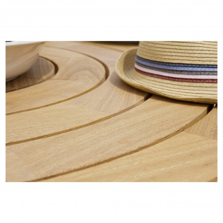 Mesa redonda plegable Bengal FSC roble