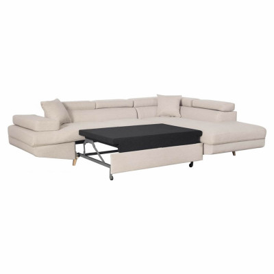 Sofá esquinero convertible recto Rio Scandinave con base de madera