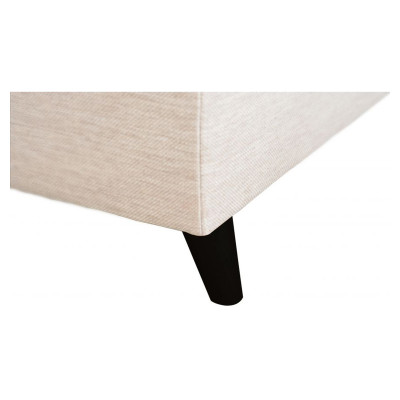 Sofá convertible en esquina derecha Rio Scandinave con patas de madera negra