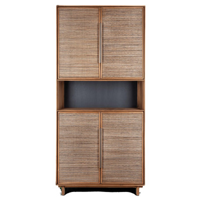 Armario Grace con 4 puertas y 1 estante abierto