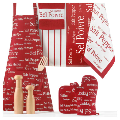 Paño de cocina estampado Salt & Pepper