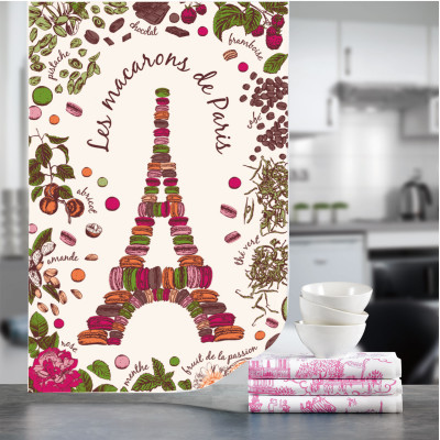 Paño de cocina Macarons de Paris