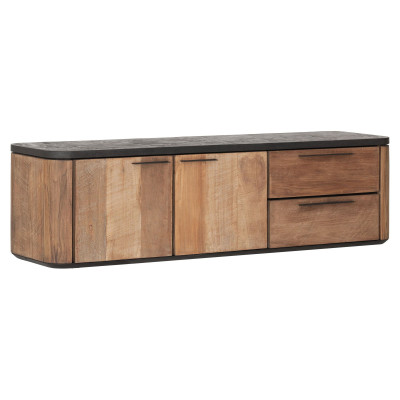 Mueble de TV Soho de pared con 2 puertas y 2 cajones