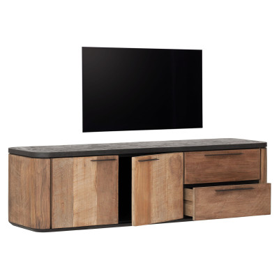 Mueble de TV Soho de pared con 2 puertas y 2 cajones
