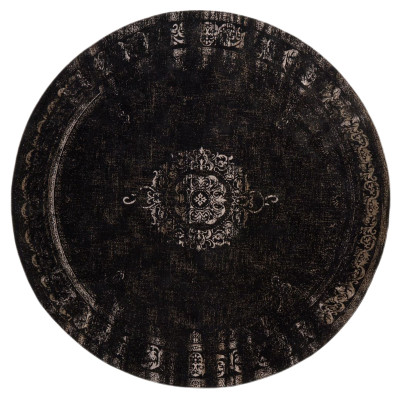 Suuri pyöreä kudottu matto