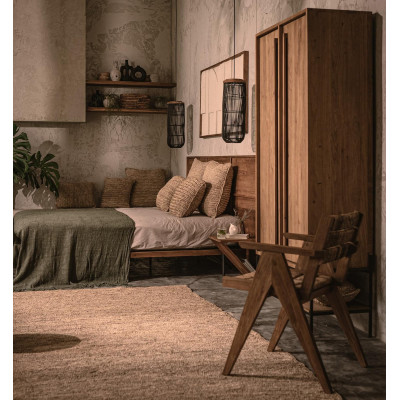 Ääriviivat vaatekaappi 2 ovea ja 5 hyllyä