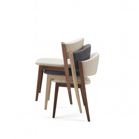 Chaise Caravela en noyer