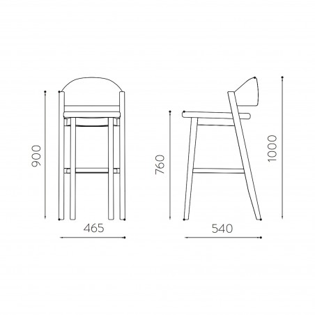 Tabouret de bar Caravela
