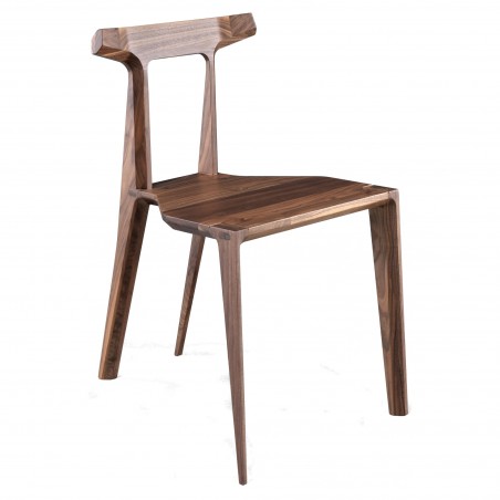 Chaise Orca en noyer