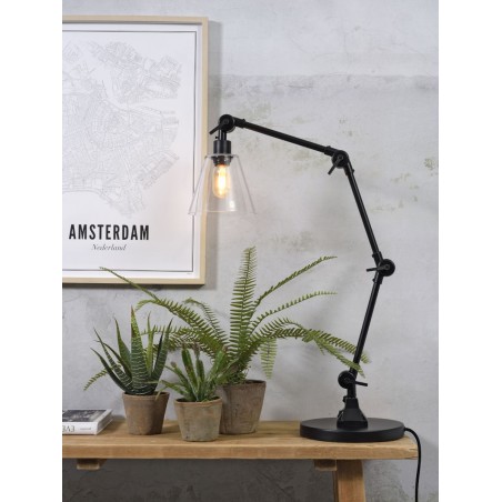 Lampe de table Amsterdam en verre clair