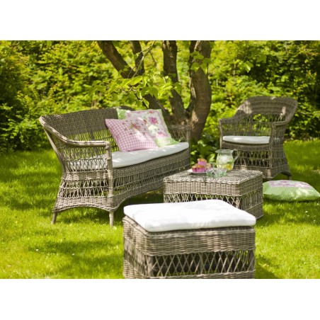 Table basse Anna avec plateau en verre