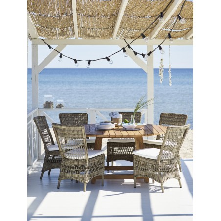 Chaise repas outdoor Marie coussin inclus
