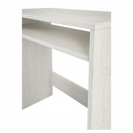 Bureau FOBUR8310 fixe avec tablette blanc