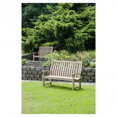 Banc dossier haut Rivoli Santa Cruz en roble