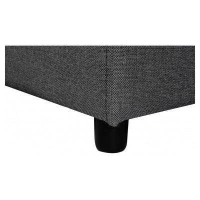 Canapé panoramique convertible niche à droite Maria U Plus avec 2 coffres et 2 poufs en tissu