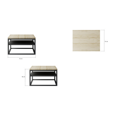 Table basse Lupe Sonoma