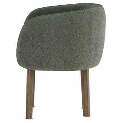 Fauteuil Nido en noyer