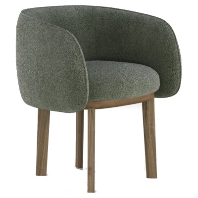 Fauteuil Nido en noyer