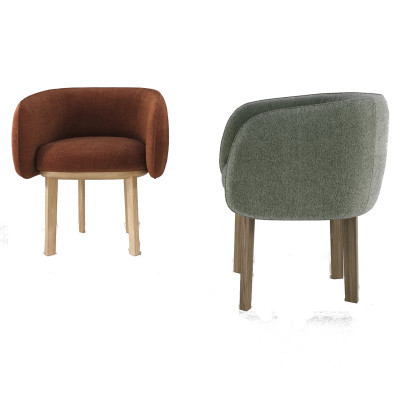 Fauteuil Nido en noyer