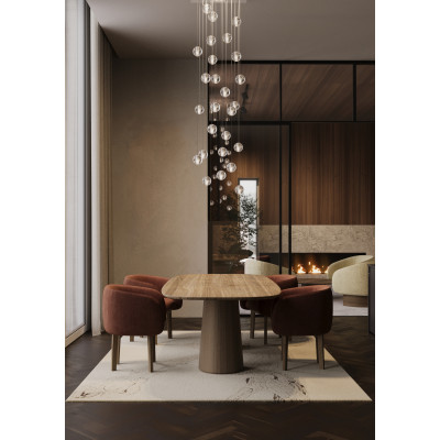 Fauteuil Nido en noyer