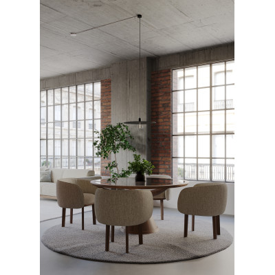 Fauteuil Nido en noyer