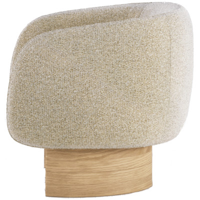 Fauteuil lounge Nido en chêne