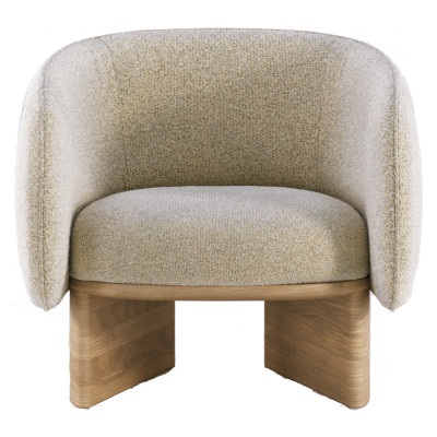 Fauteuil lounge Nido en chêne