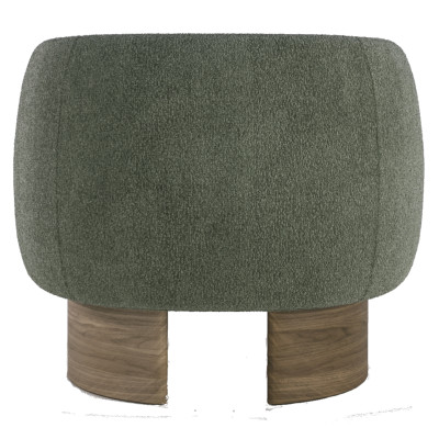 Fauteuil lounge Nido en noyer