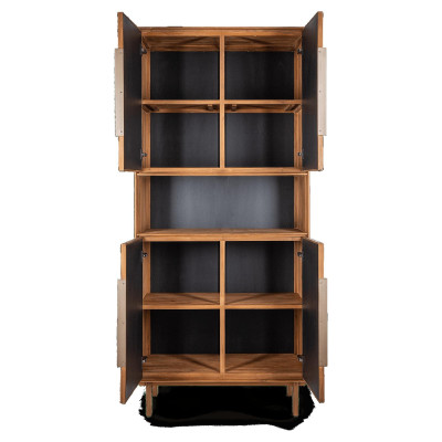 Armoire Grace avec 4 portes et 1 étagère ouverte