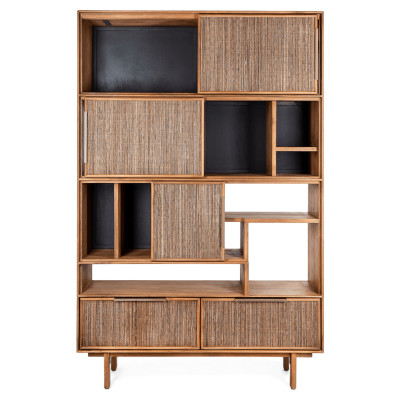 Armoire Grace avec 3 portes coulissantes 2 tiroirs