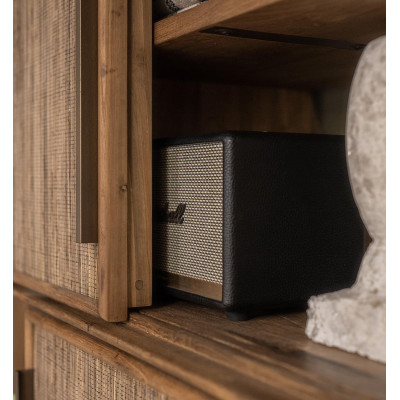 Armoire Grace avec 3 portes coulissantes 2 tiroirs