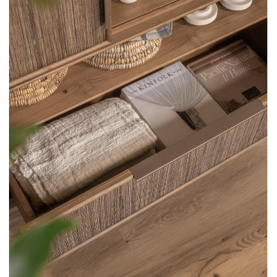 Armoire Grace avec 3 portes coulissantes et 1 tiroir