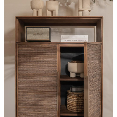 Armoire Grace avec 2 portes et 1 étagère ouverte