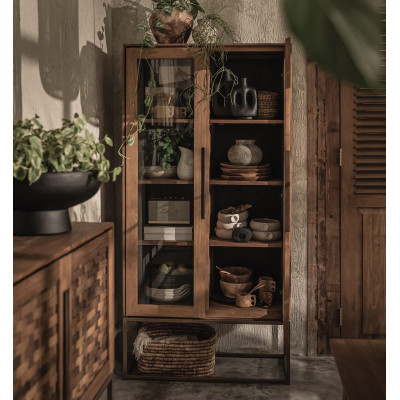 Armoire vitrée Karma avec 2 portes