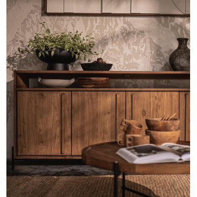 Buffet Outline avec 4 portes et étagères