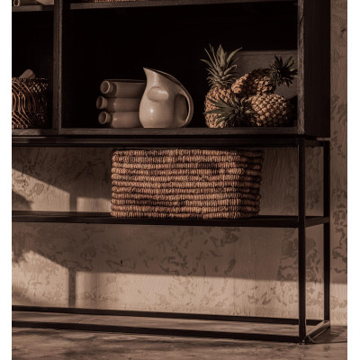 Vitrine Karma avec 1 porte en verre et 3 étagères