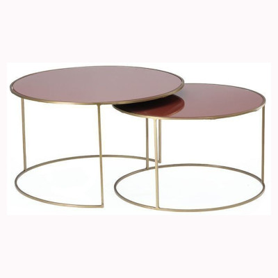 Lot de 2 tables basses Queluz