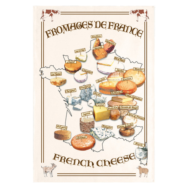 Torchon Carte Fromages de...