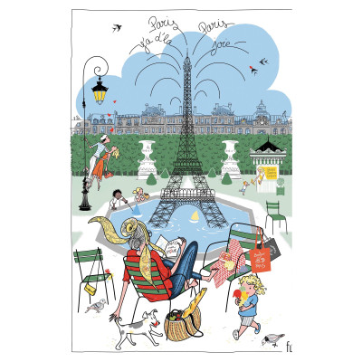 Torchon Les jardins parisiens
