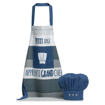 Lot de tablier de cuisine et toque Petit ange