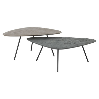 Lot de 2 tables basses Plectro Earth