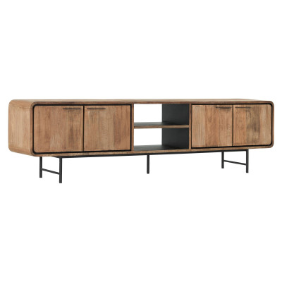 Meuble TV Evo avec pieds et 4 portes