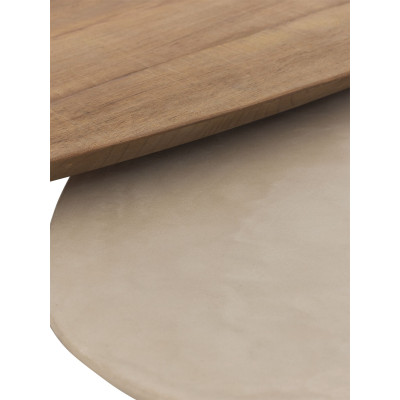 Lot de deux tables basses galet Bliss Mortex